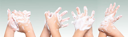 Hands with soap